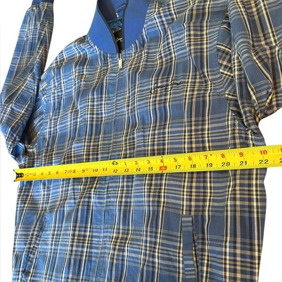Sean John Blue Plaid Bomber Jacket Mens Size Medium - Picture 13 of 13